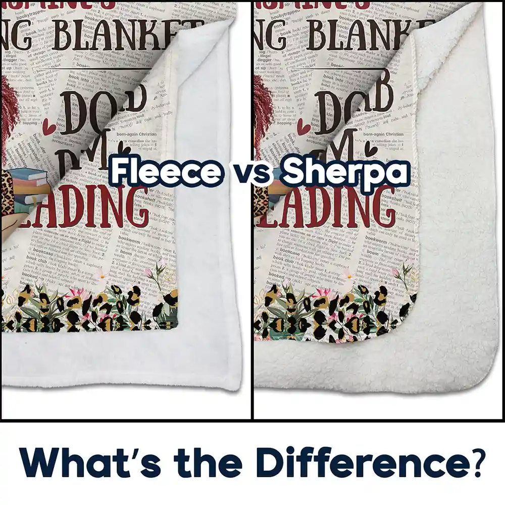 Leopard My Reading Blanket - Personalized Fleece Blanket, Sherpa Blanket - Image 4