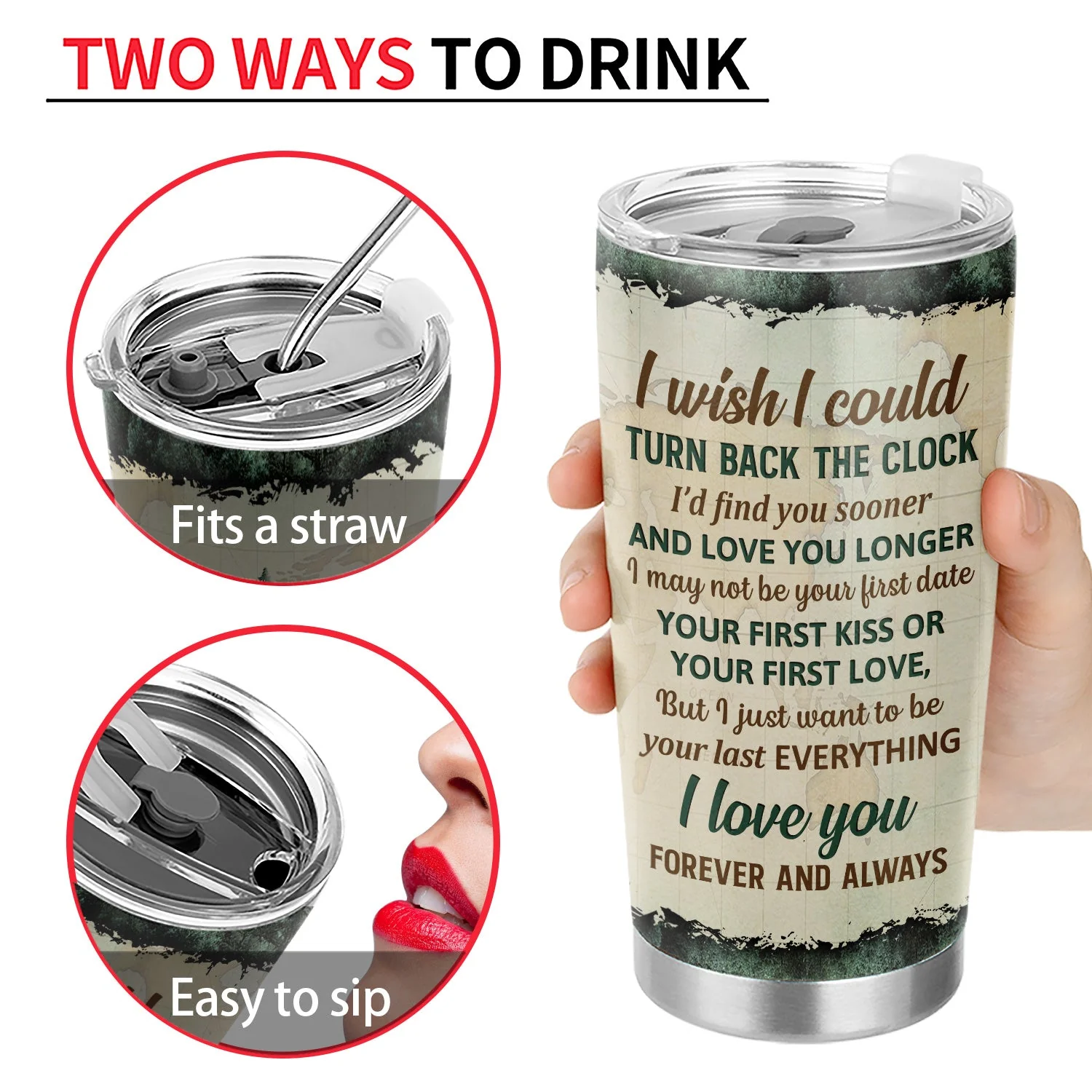 Let's Sit By The Campfire And Watch People Park Their Campers - Gift For Camping Lovers, Campsite, Couple, Family - Personalized Custom Tumbler - Image 4