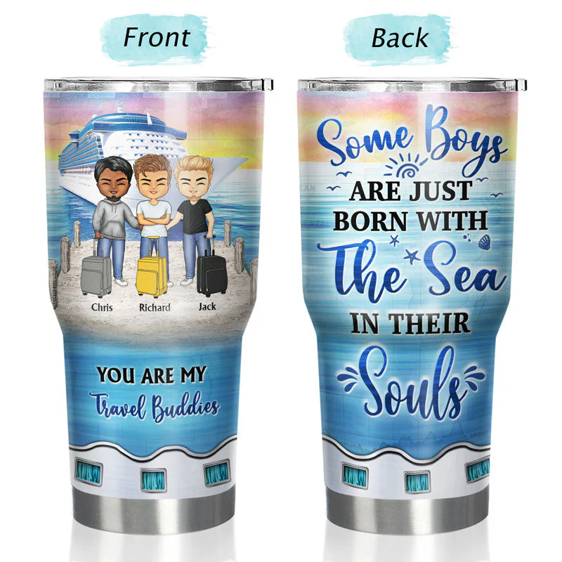 Life Is Better On A Cruise With Best Friends - Gift For BFF, Sisters - Personalized Custom 30 Oz Tumbler - Image 3