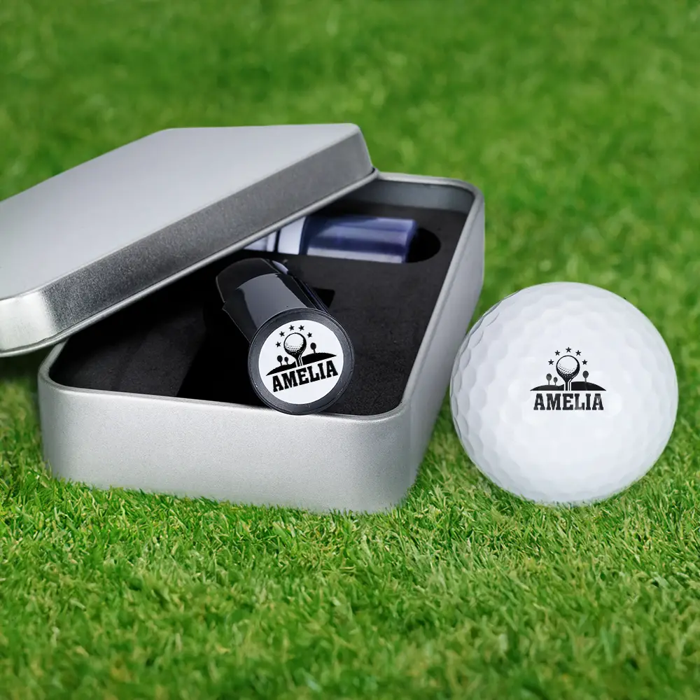 Life Is Full Of Choices - Personalized Golf Ball Stamp With Metal Storage Box - Image 4