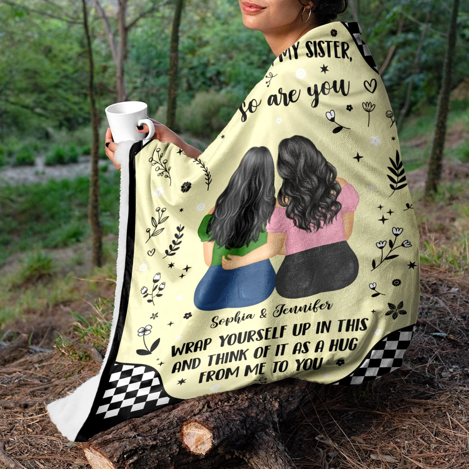 Life Is Tough - Gift For Sister - Personalized Fleece Blanket - Image 5