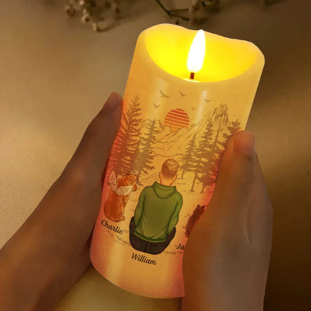 Light This Up And Know I'm Here Memorial Pet Lovers - Personalized Flameless LED Candle - Image 3