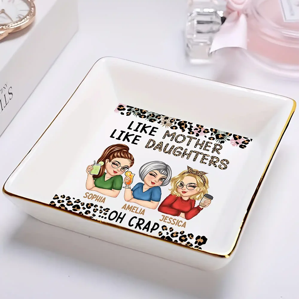 Like Mother Like Daughter Oh Right - Personalized Ring Dish - Image 2