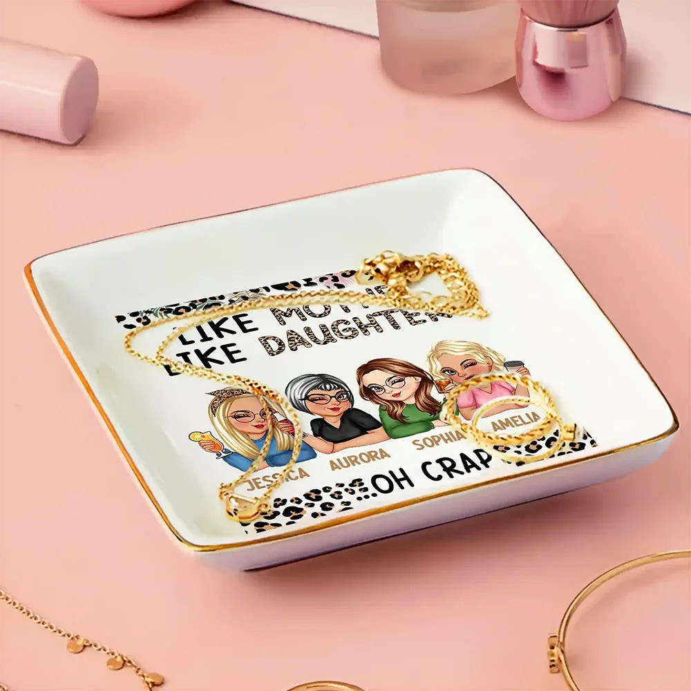 Like Mother Like Daughter Oh Right - Personalized Ring Dish - Image 3