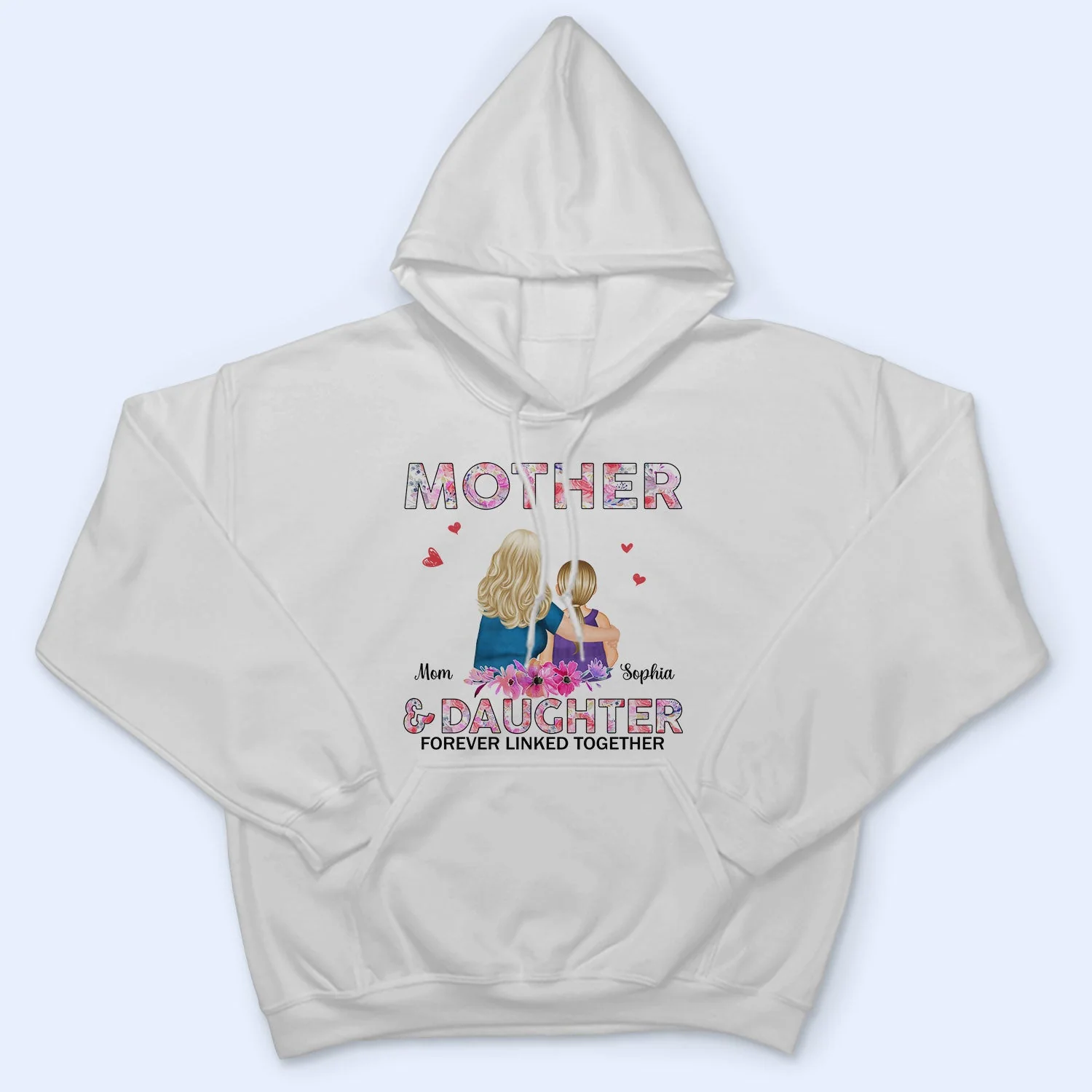 Like Mother Like Daughter Watercolor Style - Birthday, Family Gift For Mom, Women - Personalized Custom T Shirt - Image 4