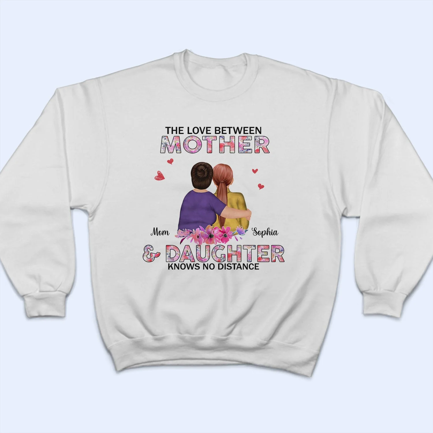 Like Mother Like Daughter Watercolor Style - Birthday, Family Gift For Mom, Women - Personalized Custom T Shirt - Image 5