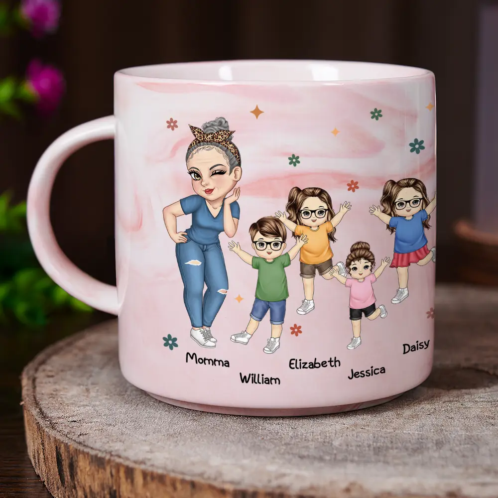 Living That Grandma Life - Personalized Marble Mug - Image 3