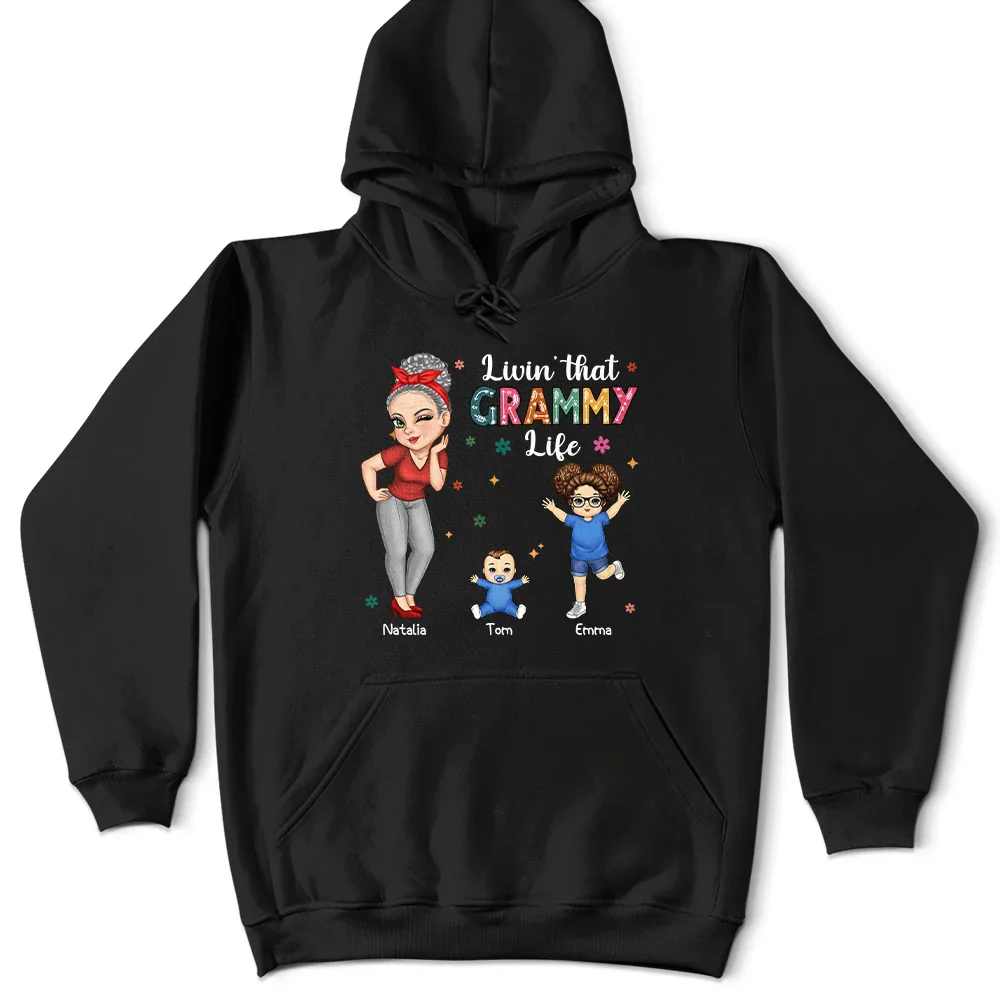 Living That Grandma Life - Personalized T Shirt - Image 4