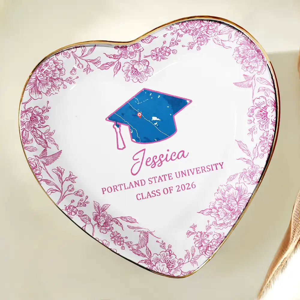 Location Map Congrats Graduation - Personalized Ring Dish - Image 5