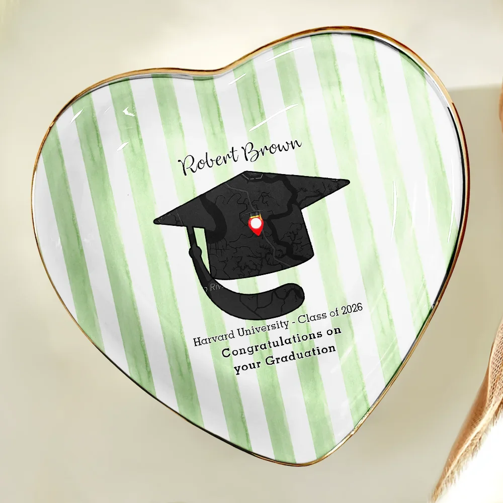 Location Map Congratulations On Your Graduation - Personalized Ring Dish - Image 5