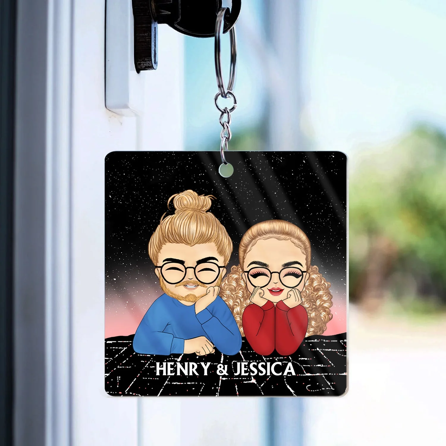 Long Distance Bestie Miles Has Nothing On Us - Gift For Bestie - Personalized Acrylic Keychain - Image 3