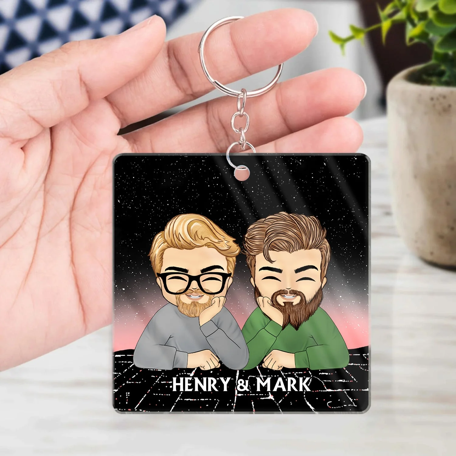 Long Distance Bestie Miles Has Nothing On Us - Gift For Bestie - Personalized Acrylic Keychain - Image 4
