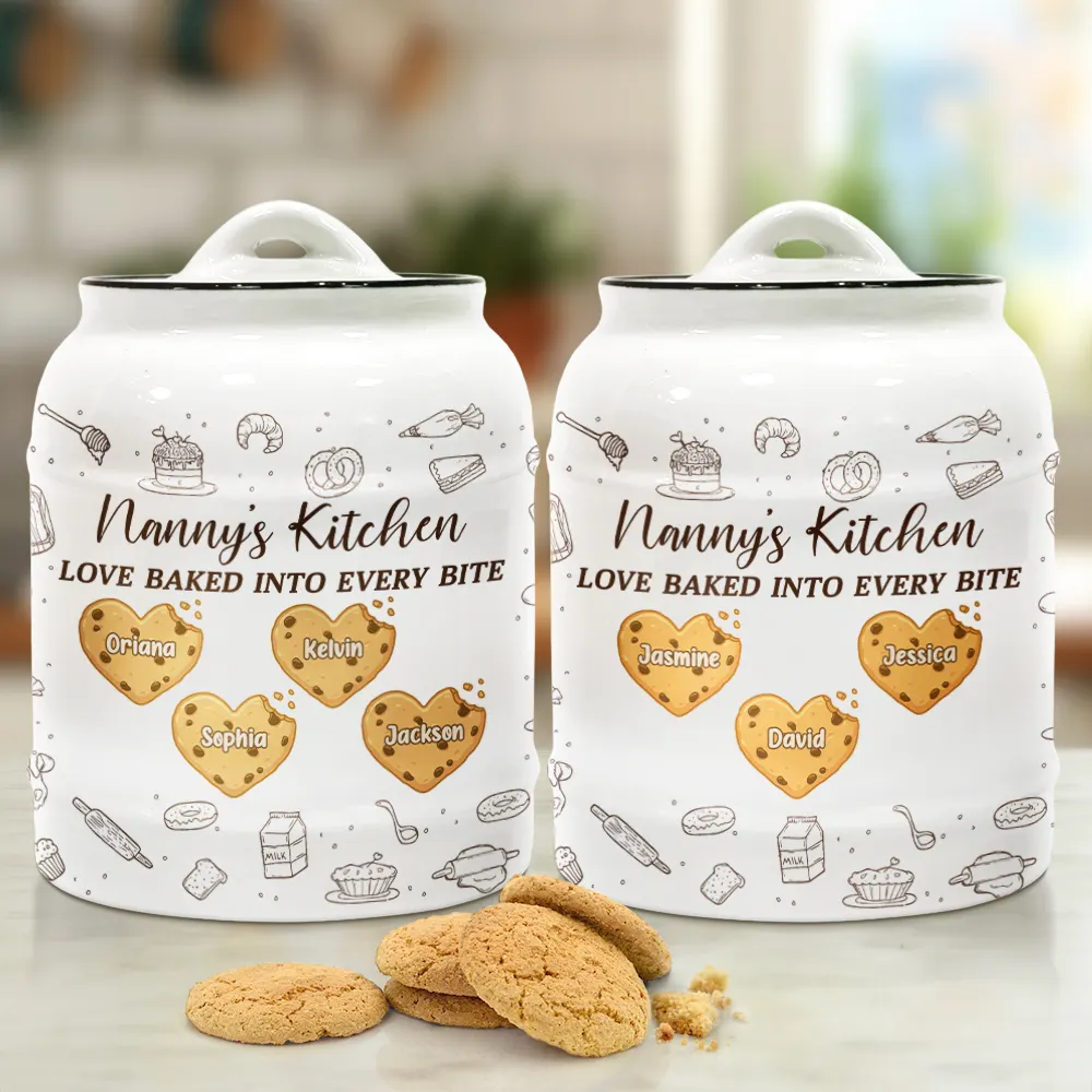 Love Baked Into Every Bite - Personalized Cookie Jar - Image 2