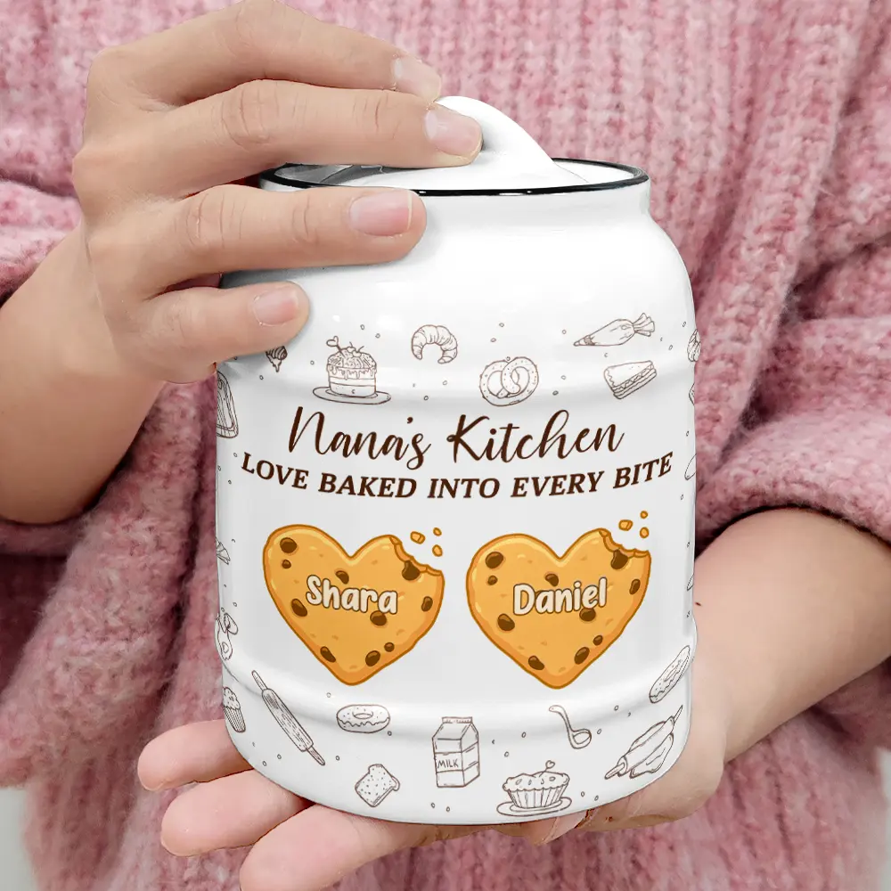 Love Baked Into Every Bite - Personalized Cookie Jar - Image 4