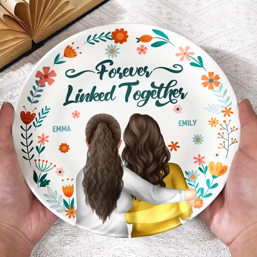 Love That You Are My Mom - Personalized Ceramic Plate - Image 3