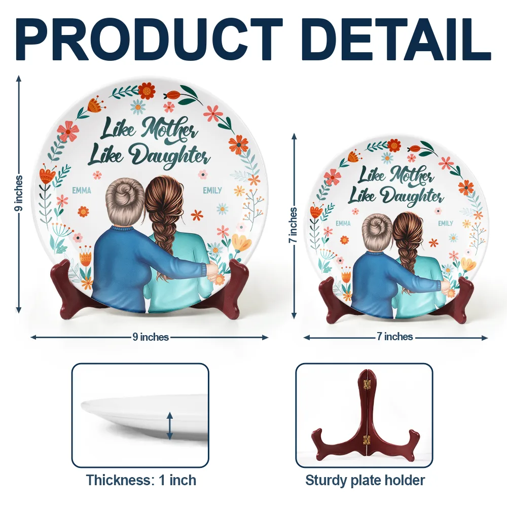Love That You Are My Mom - Personalized Ceramic Plate - Image 5