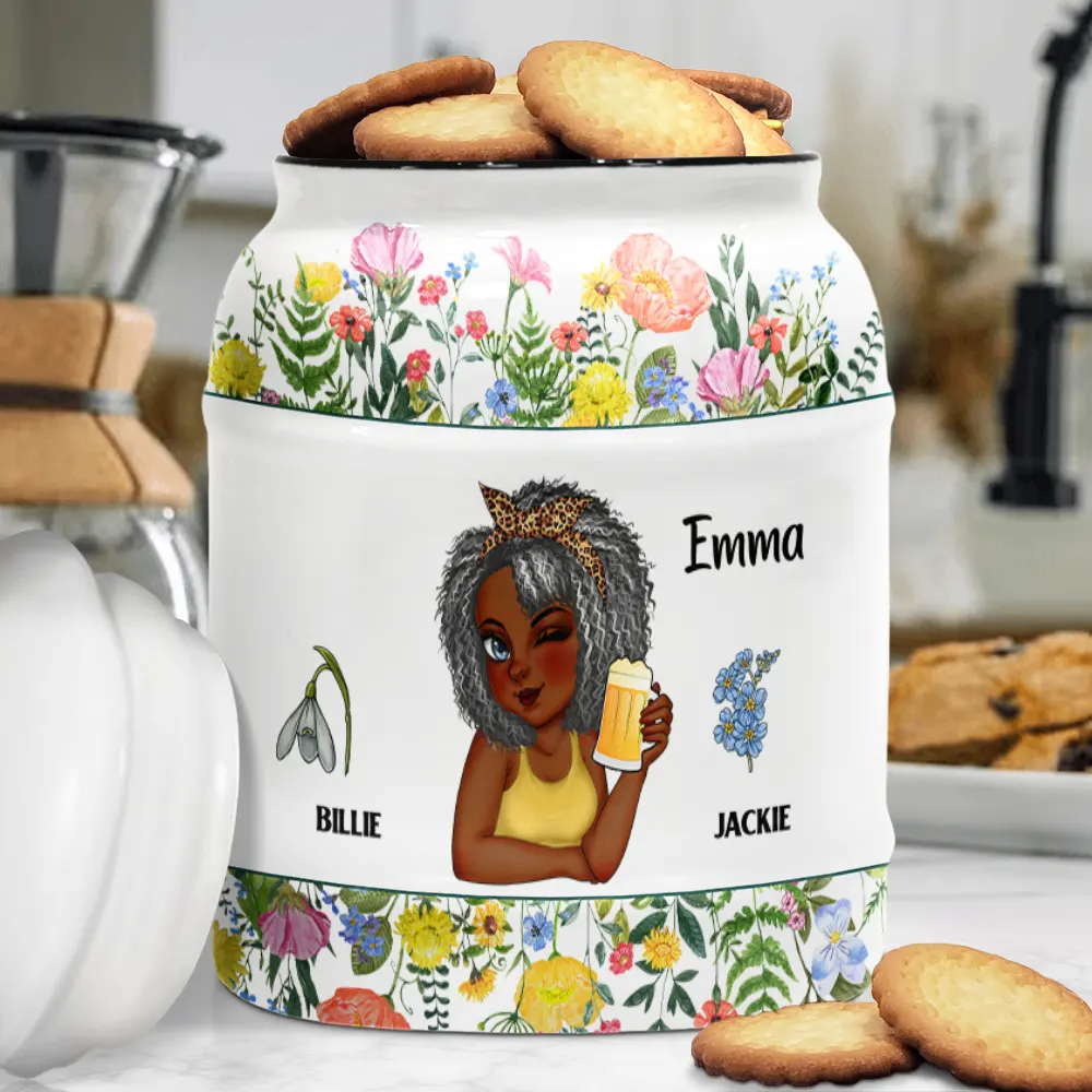 Made With Love Grandkids Eat Free - Personalized Cookie Jar - Image 3