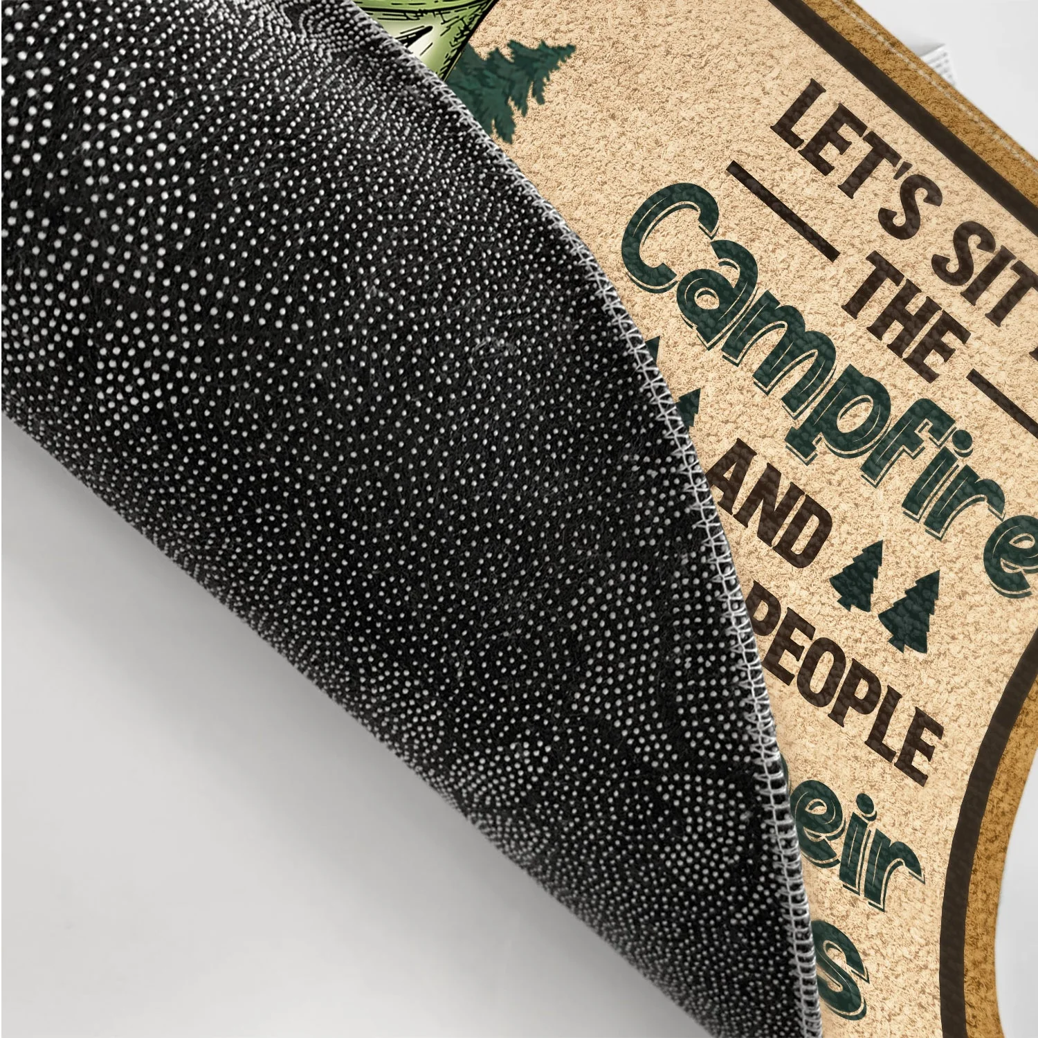 Making Memories One Campsite At A Time Dogs Cats - Anniversary, Birthday Gift For Spouse, Husband, Wife, Boyfriend, Girlfriend - Personalized Custom Doormat - Image 3