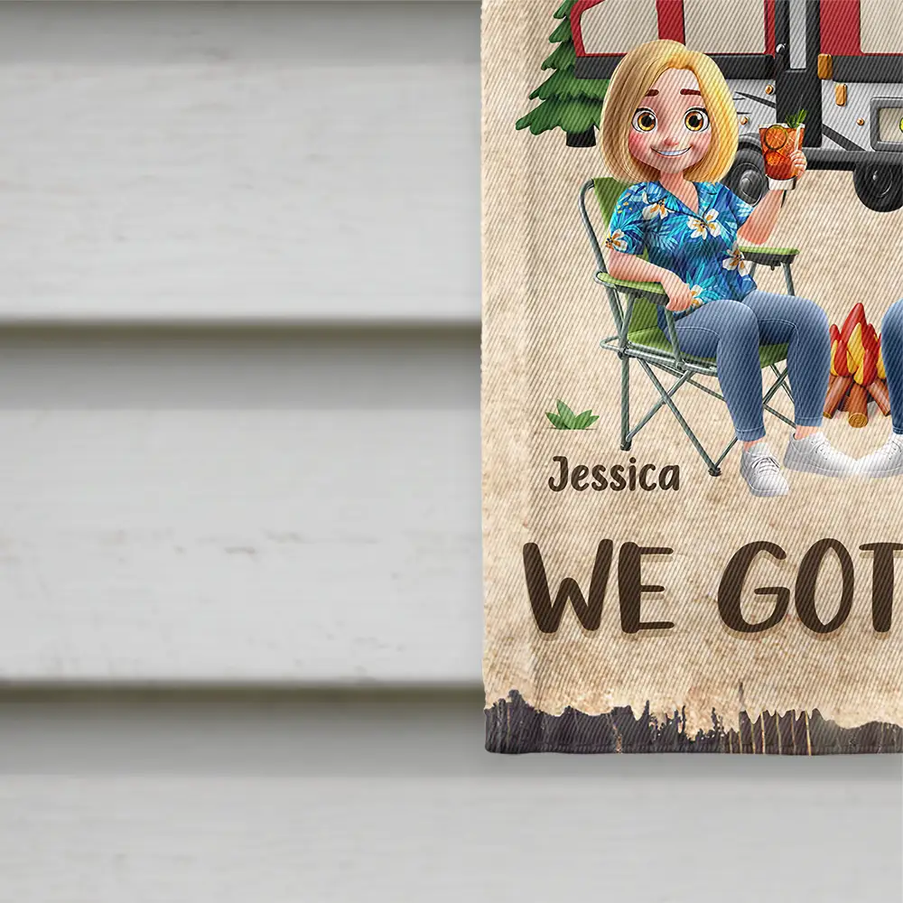 Making Memories One Campsite At A Time - Personalized Flag - Image 4
