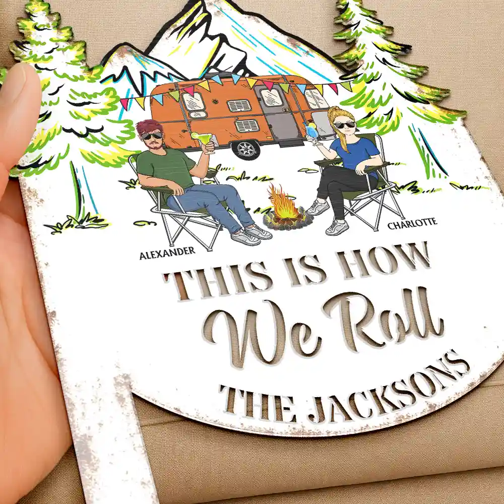Making Memories One Campsite At A Time - Personalized Metal Garden Stake - Image 3