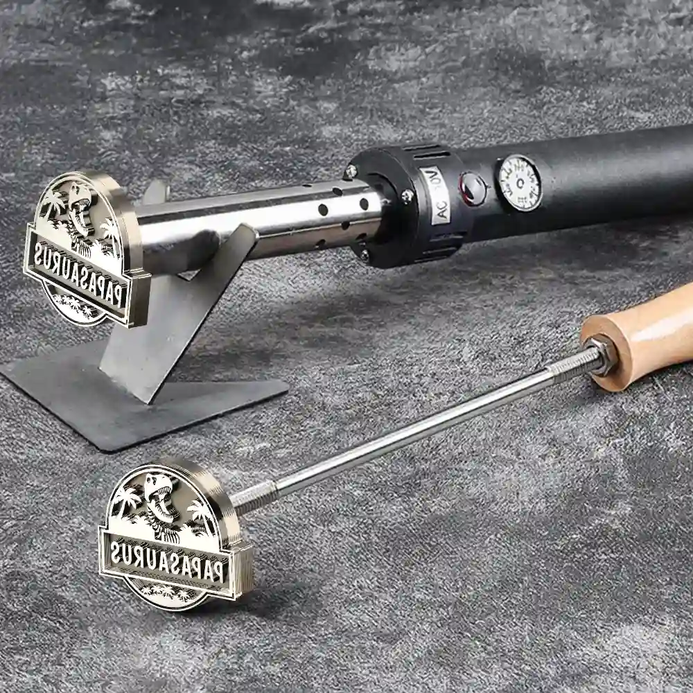 Mama Papa Saurus - Personalized Grilling Branding Stamp - Image 6