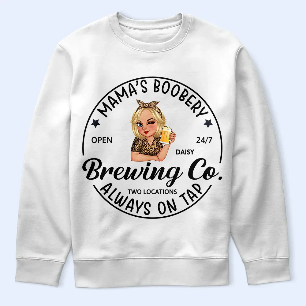 Mama's Boobery Brewing Co - Personalized T Shirt - Image 5