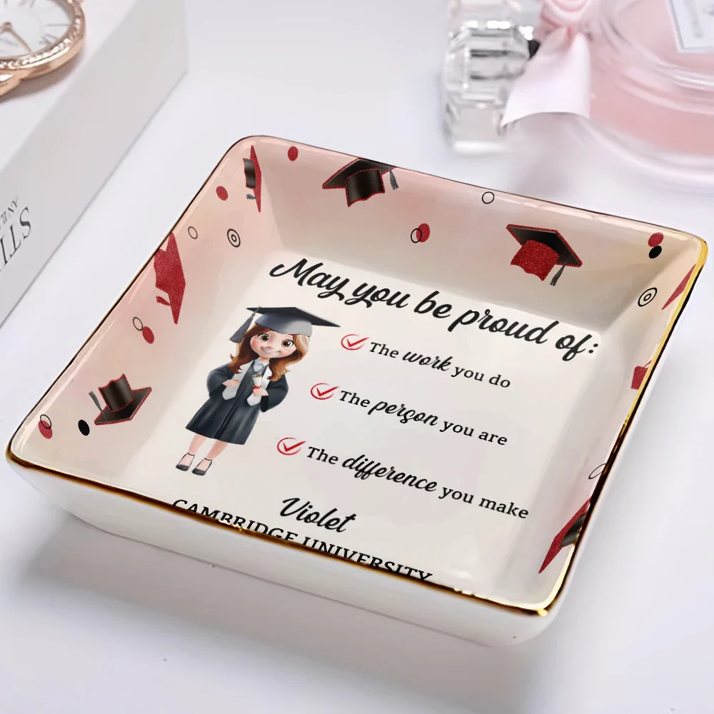 May You Be Proud Of The Work You Do - Personalized Ring Dish - Image 2