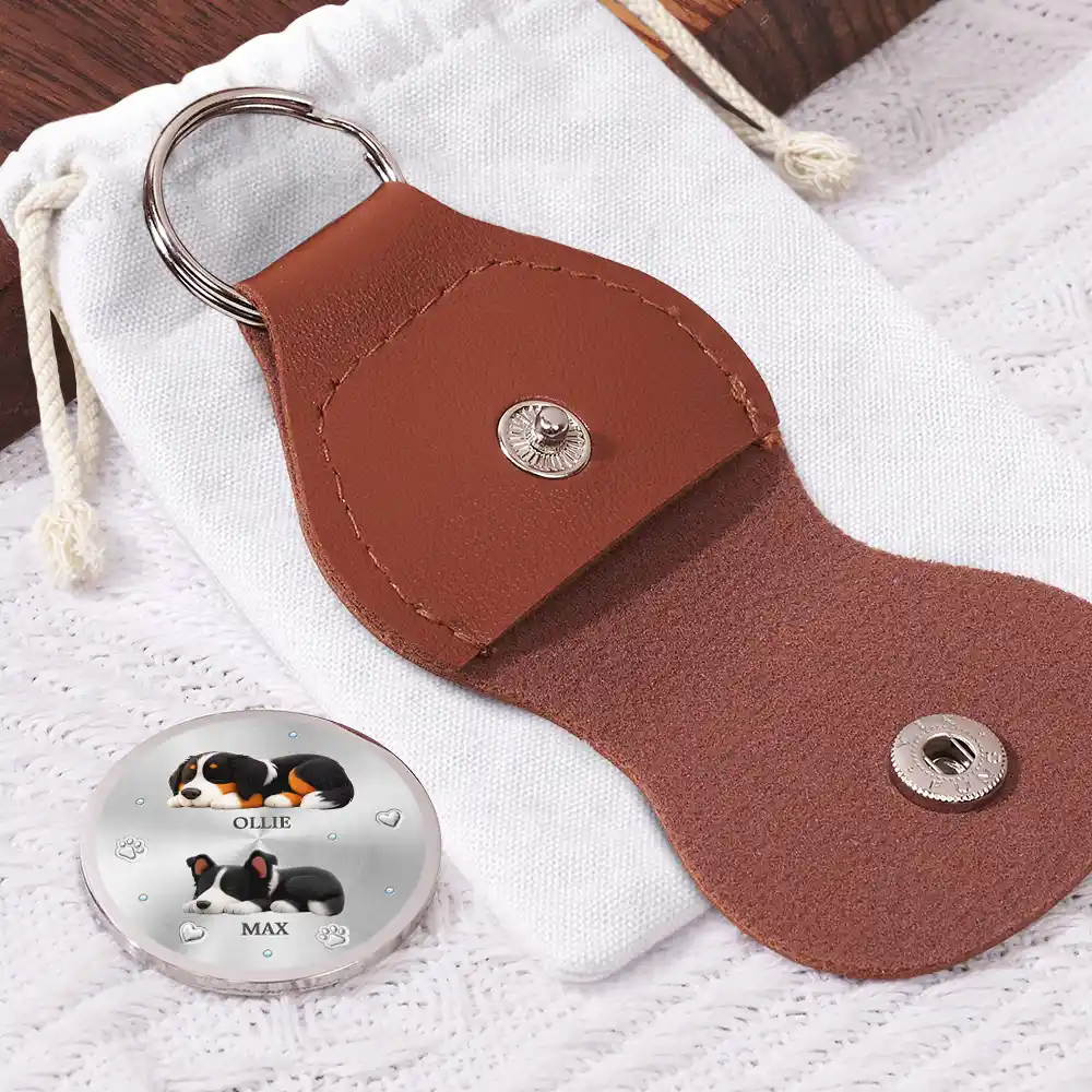 Memorial Carry You With Me - Personalized Leather Pocket Hug - Image 2