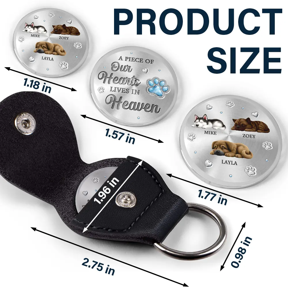 Memorial Carry You With Me - Personalized Leather Pocket Hug - Image 5