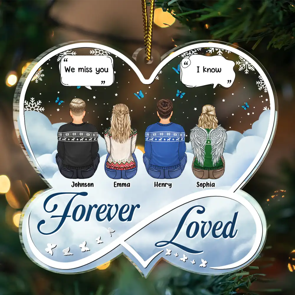Memorial I'll Keep Making You Proud - Personalized Custom Shaped Acrylic Ornament - Image 3