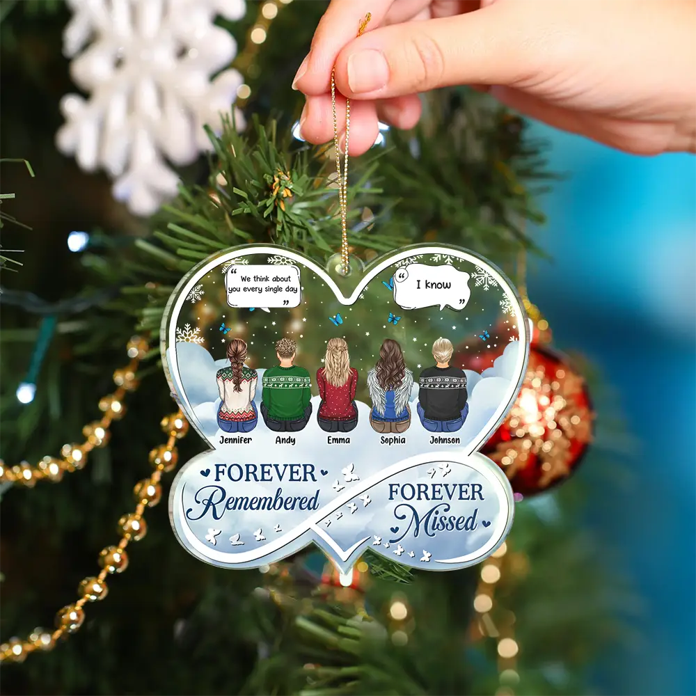 Memorial I'll Keep Making You Proud - Personalized Custom Shaped Acrylic Ornament - Image 4