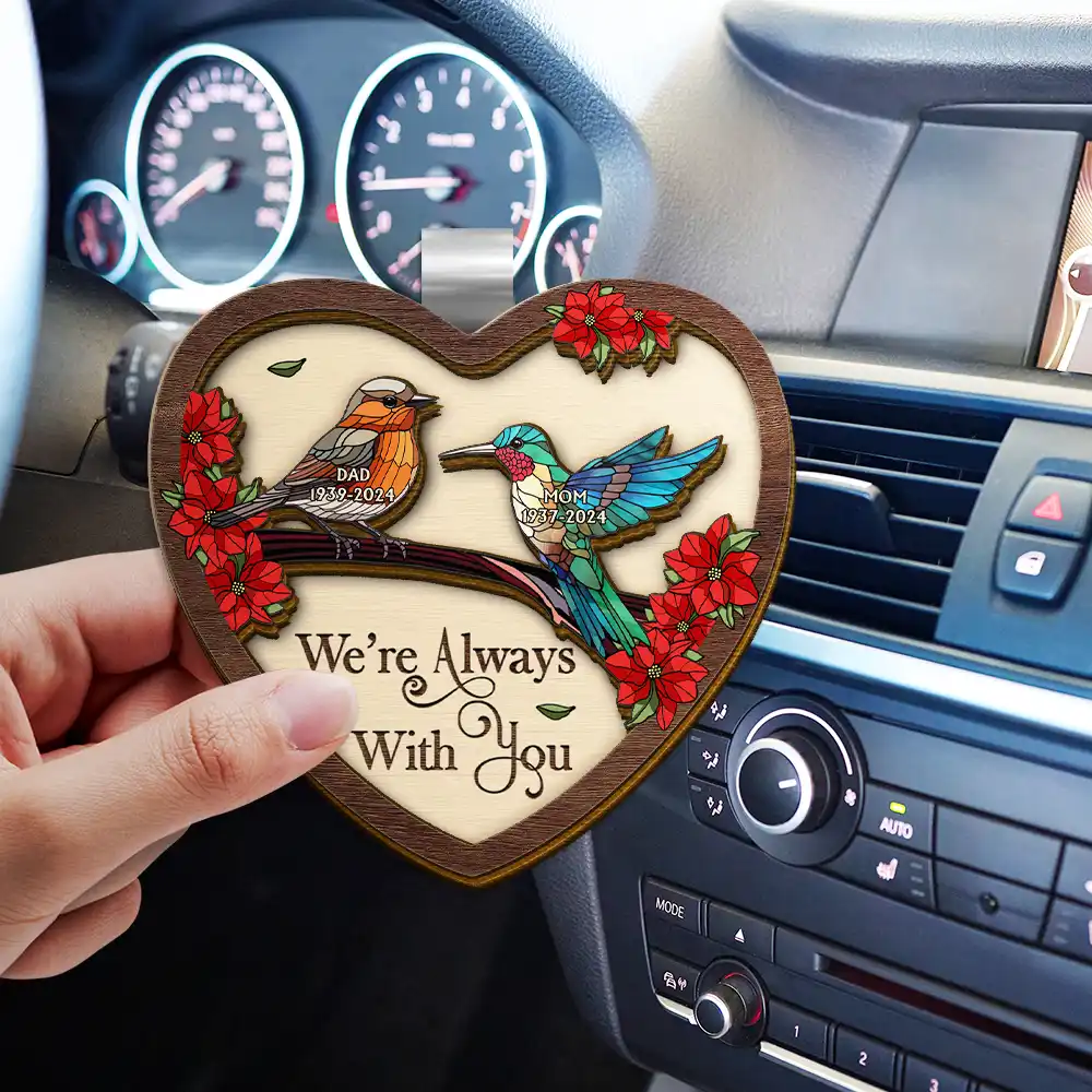 Memorial I'm Always With You - Personalized Custom Shaped Car Visor Clip - Image 3