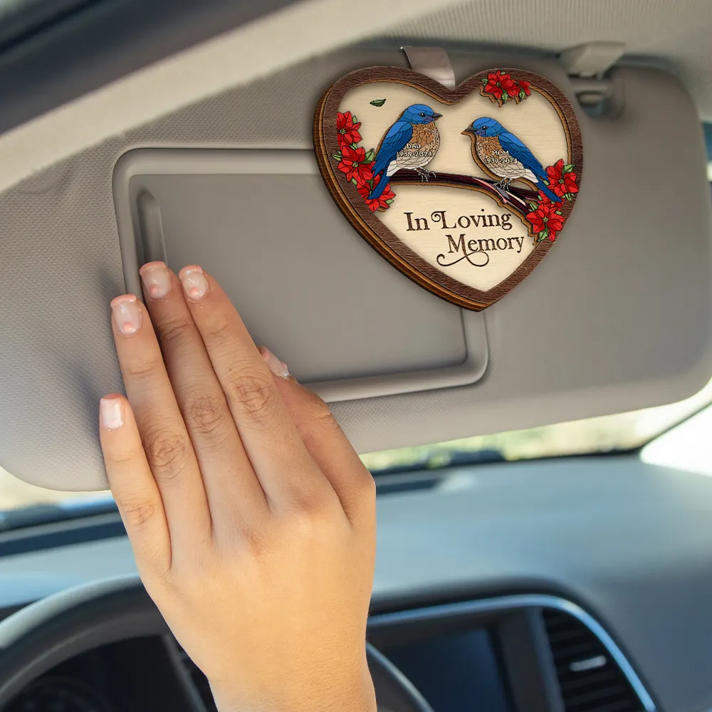 Memorial I'm Always With You - Personalized Custom Shaped Car Visor Clip - Image 4