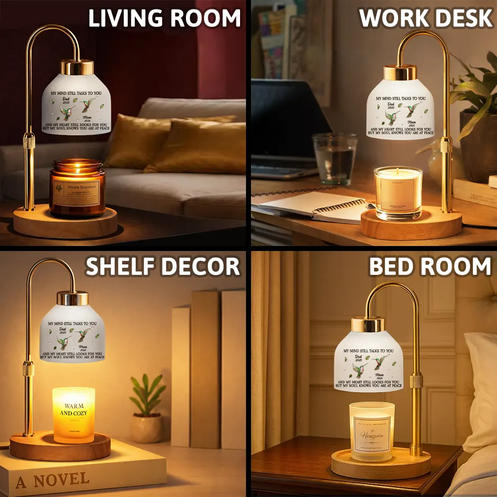 Memorial My Mind Still Talks To You - Personalized Candle Warmer Lamp - Image 7