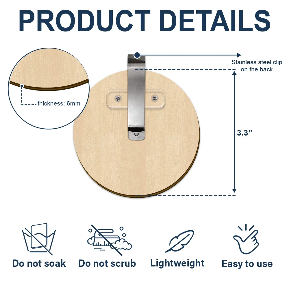 Memorial My Mind Still Talks To You - Personalized Custom Shaped Car Visor Clip - Image 7