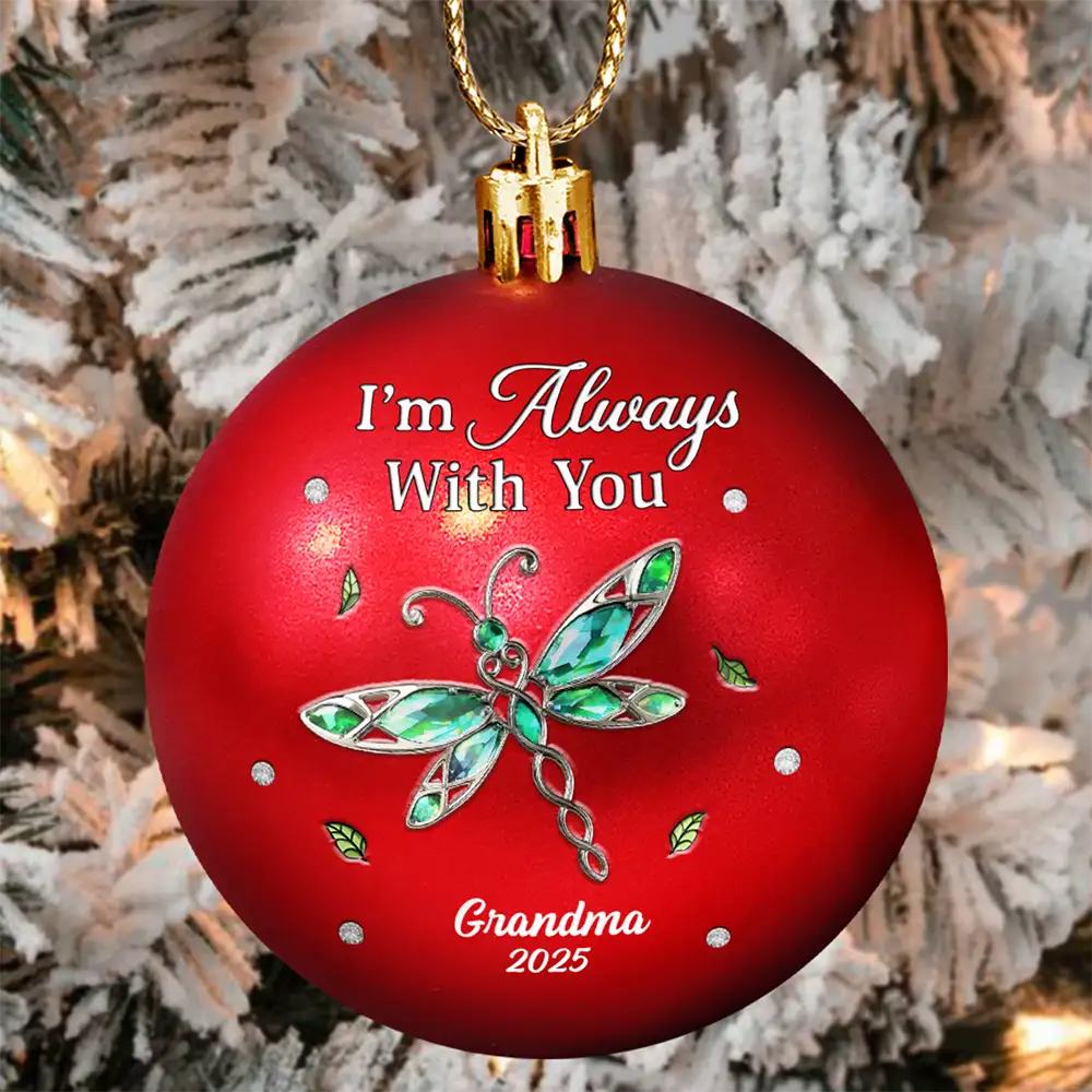 Memorial We're Always With You - Personalized Ball Ornament - Image 2