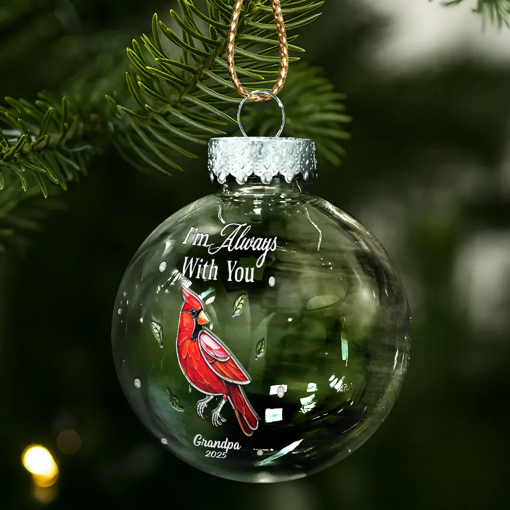 Memorial We're Always With You - Personalized Ball Ornament - Image 3