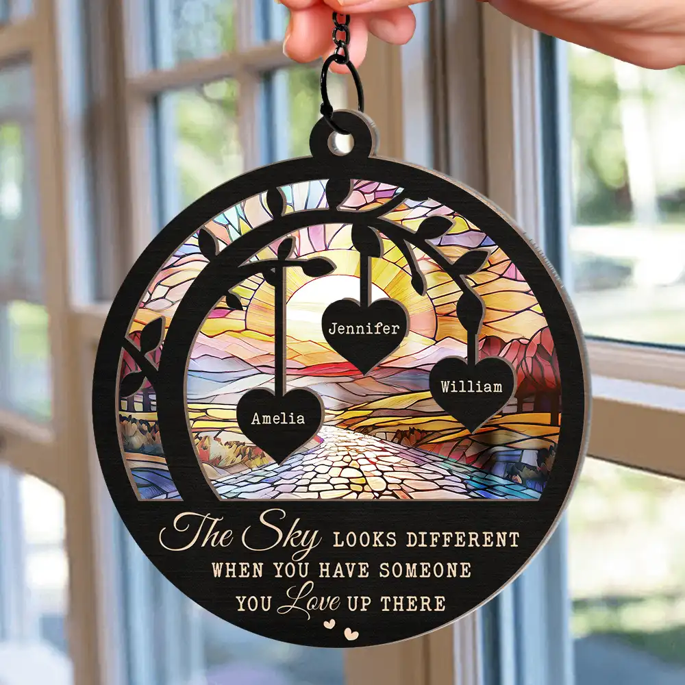 Memorial Your Memories Are The Light - Personalized Window Hanging Suncatcher Ornament - Image 2