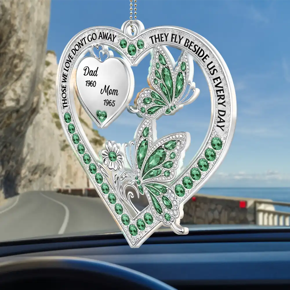 Memorial Your Wings Were Ready 3D Effect - Personalized Acrylic Car Hanger - Image 2