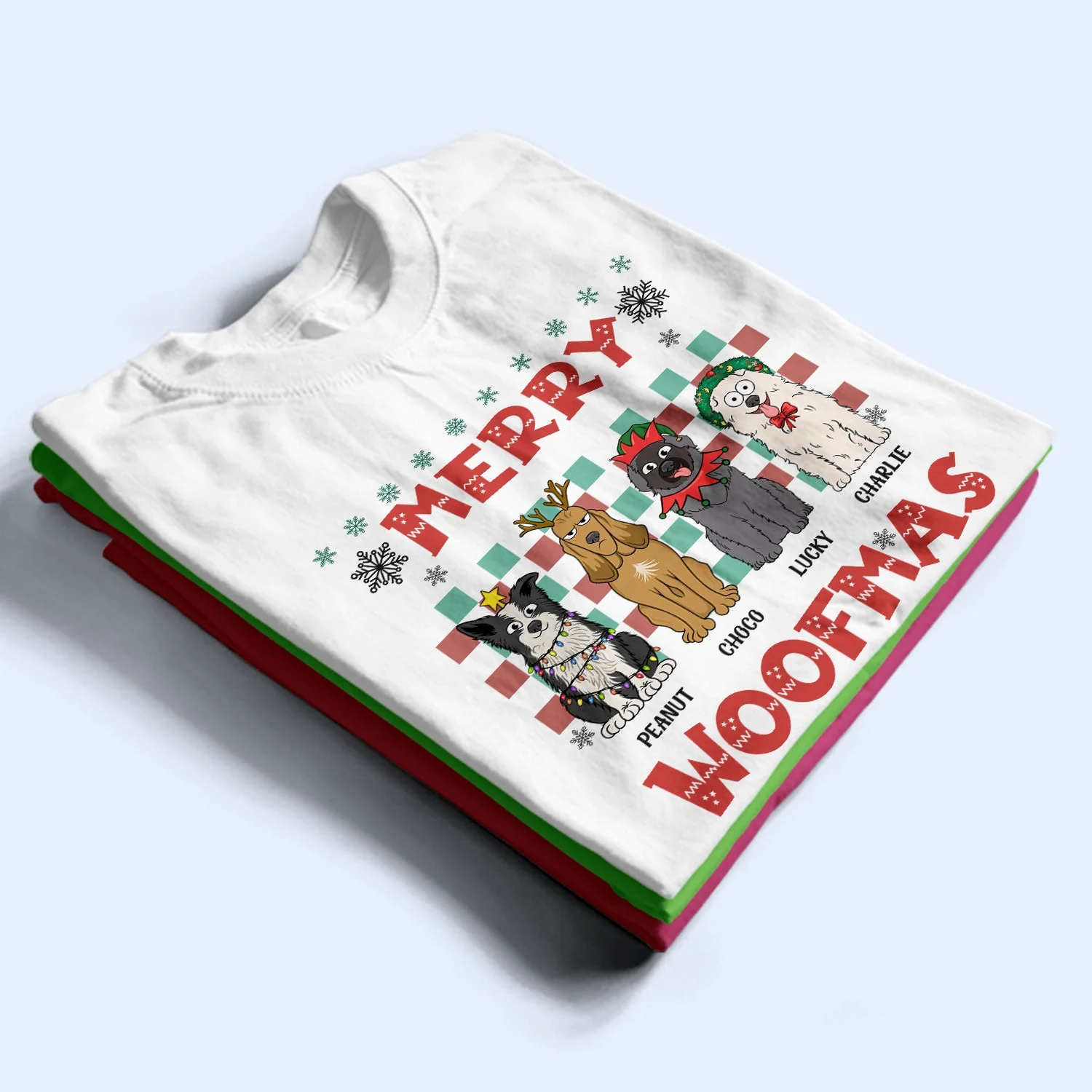 Merry Woofmas - Christmas Gift For Dog Lovers - Personalized Sweatshirt - Image 2