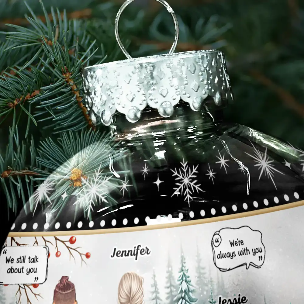 Message I Miss You - Personalized Ball Ornament - Image 5