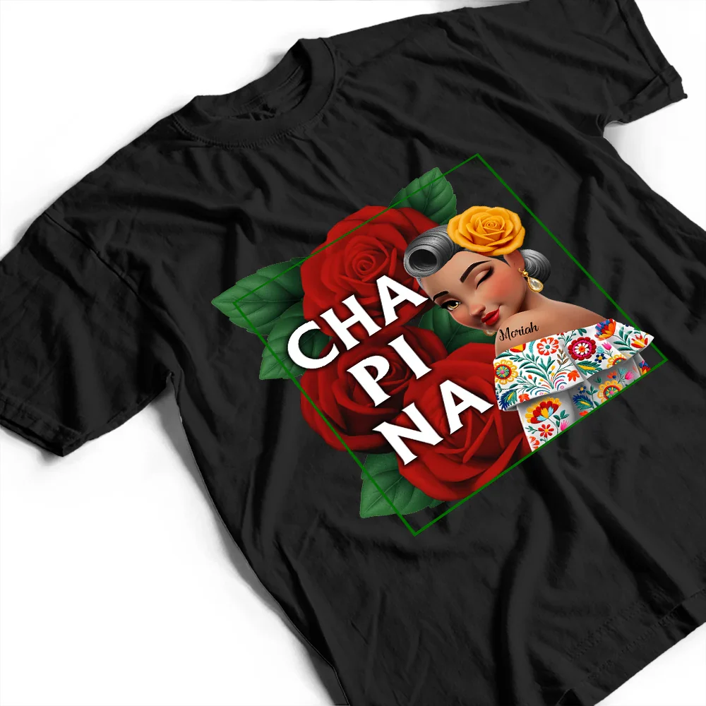 Mexicana Latina Hispanic Month - Personalized T Shirt - Image 3