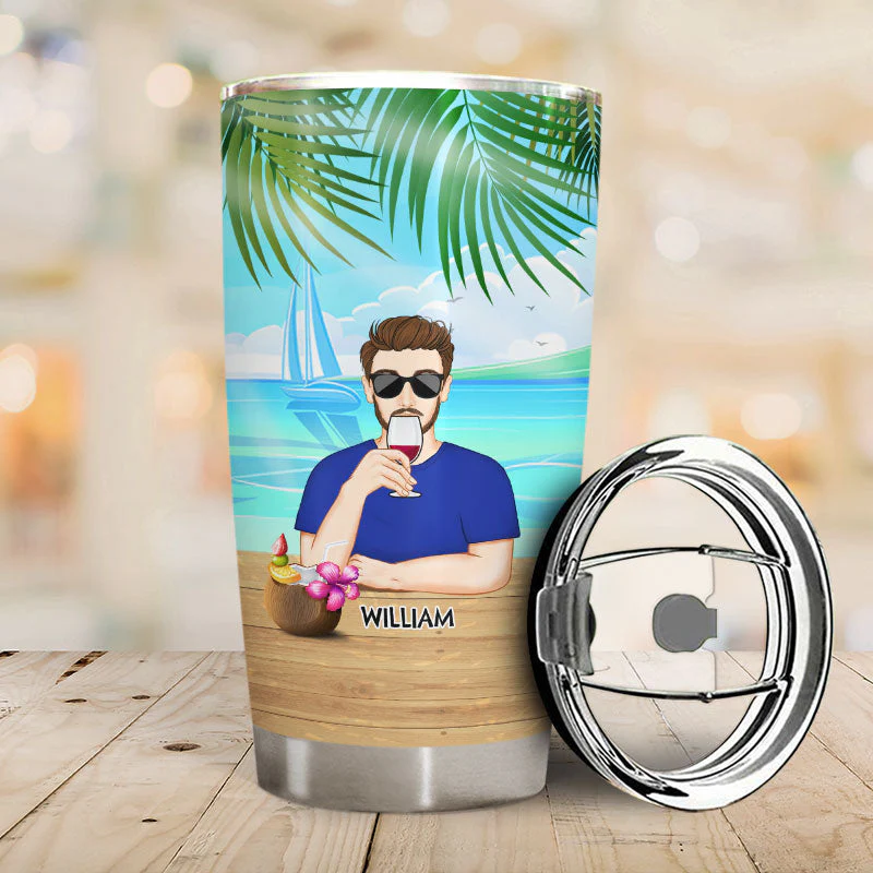 Might Be Water Might Be - Personalized Custom Tumbler - Image 2