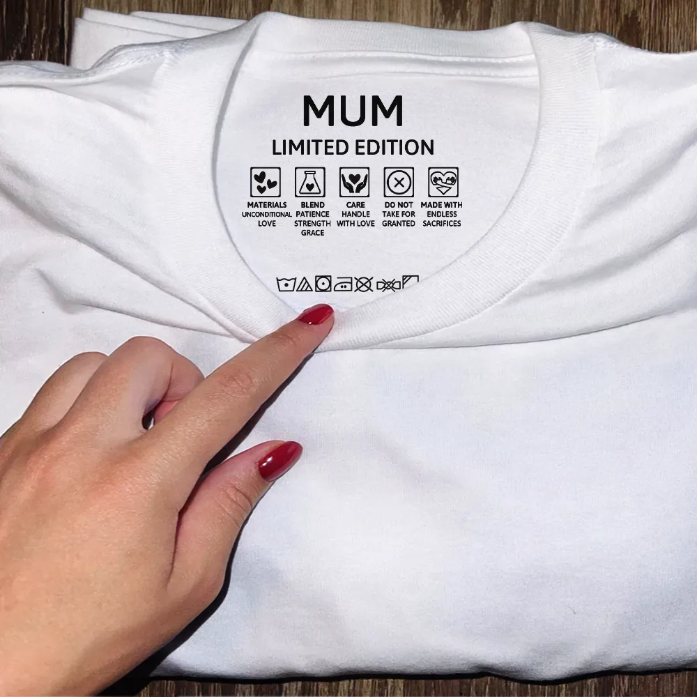 Mom Care Label - Personalized T Shirt - Image 5