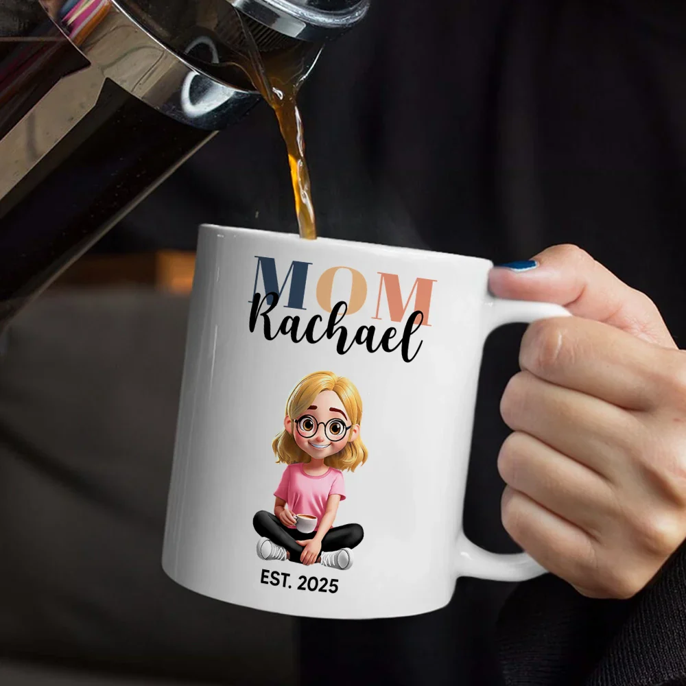 Mom Dad Auntie Uncle Pregnancy Announcement - Personalized Mug - Image 5