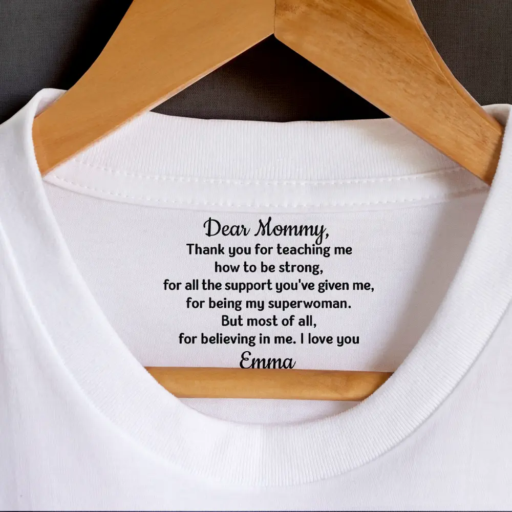 Mom Dad Thank Your For Believing In Me - Personalized T Shirt - Image 2