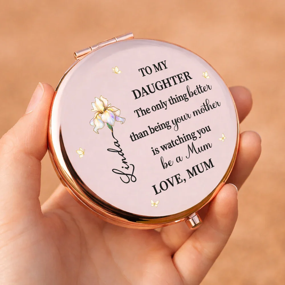 Mom Daughter The Only Thing Better Than Being Your Mother - Personalized Compact Mirror - Image 5