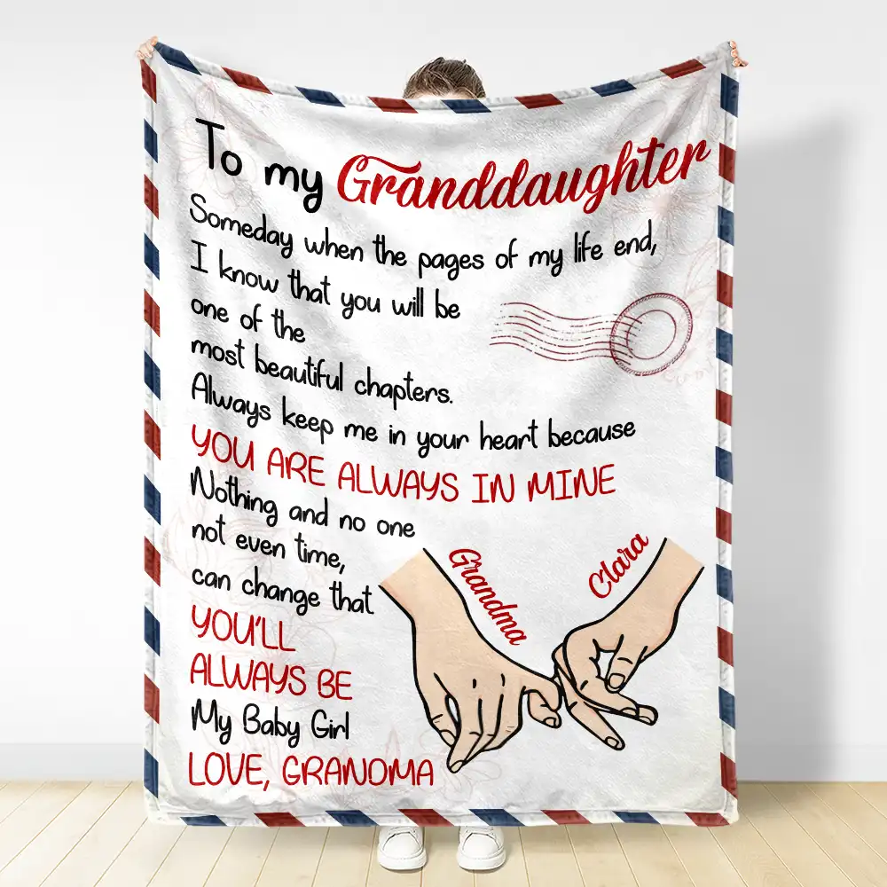 Mom Daughter You'll Always Be My Baby Girl - Personalized Fleece Blanket, Sherpa Blanket - Image 3