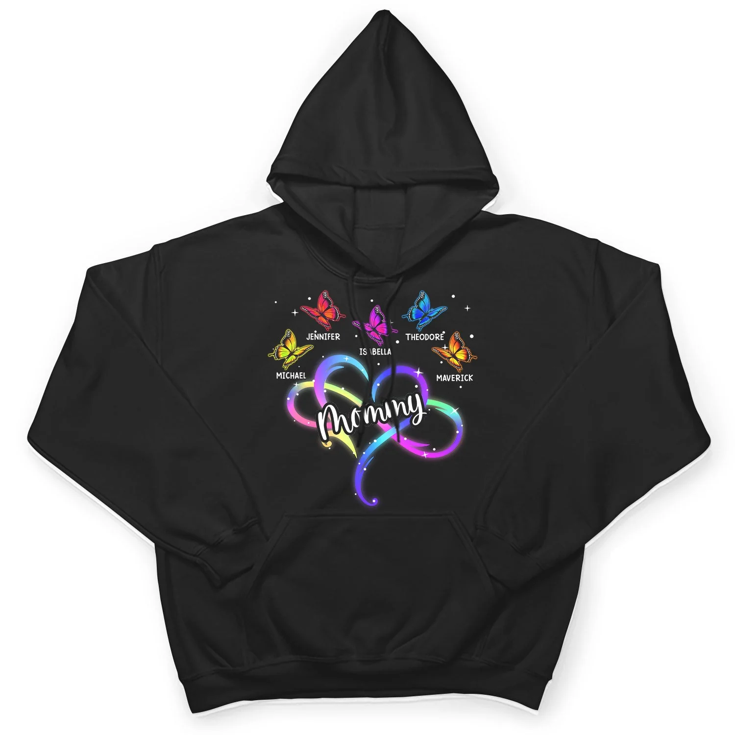 Mom Grandma Infinity Heart - Gift For Mother, Grandmother - Personalized T Shirt - Image 4