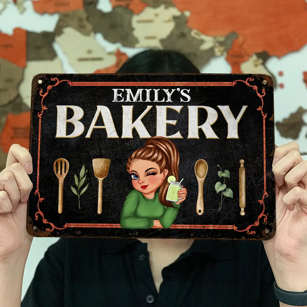 Mom Grandma Kitchen - Personalized Classic Metal Signs - Image 3